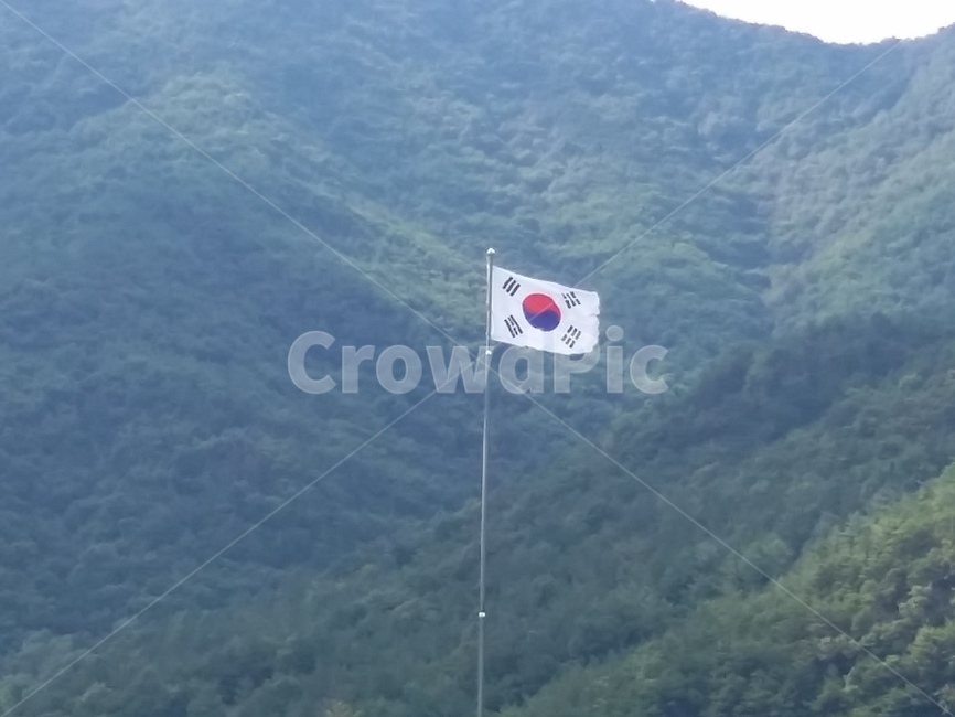 깃발,태극기,산,자연,symbol,상징