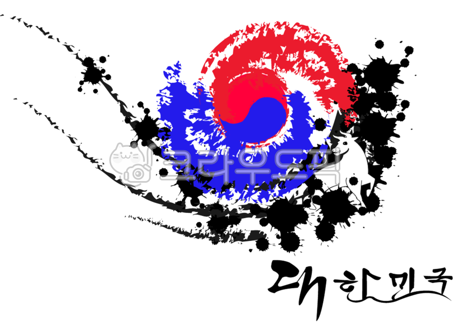 신축년,흰소해,소띠,태극,태극기디자인,대한민국,사괘,graphics,제도법,art,미술