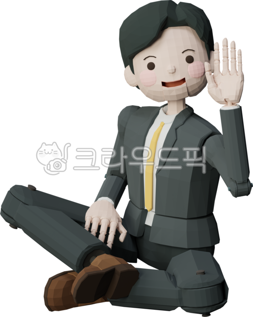 3d,사람,남자,남성,직장인,일상,인사