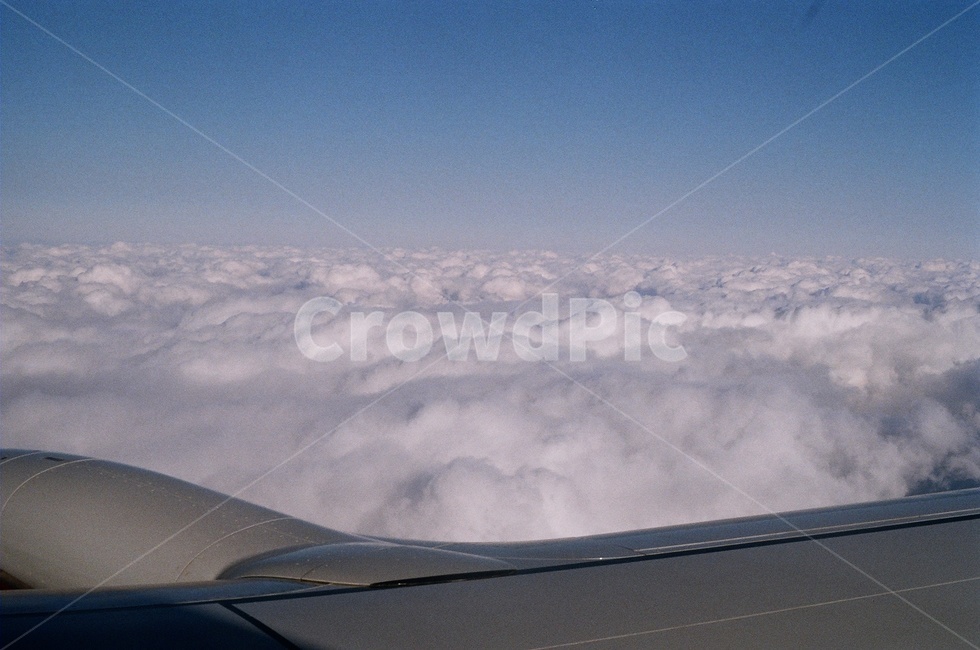 비행기,구름,하늘,여행,비행기창가