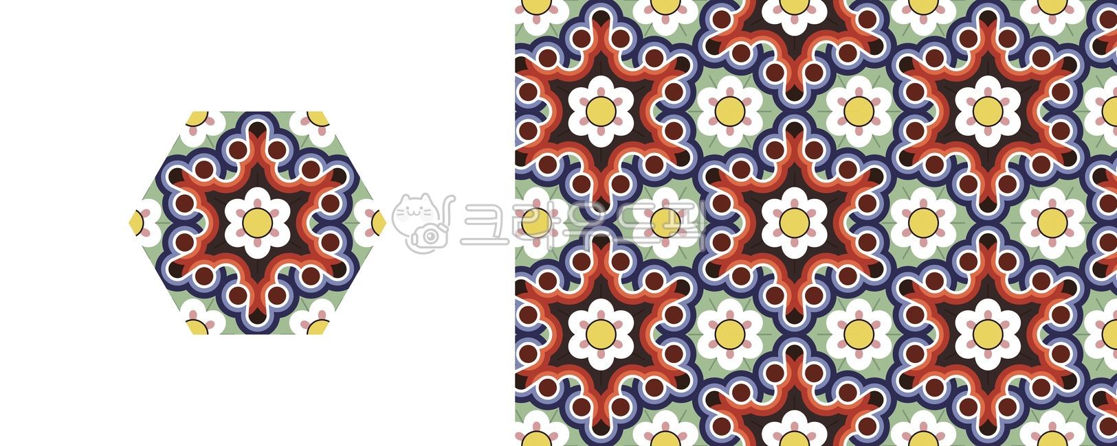 Korean traditional pattern,oriental pattern,Dancheong pattern,continuous pattern,Korean traditional dancheong,Korean pattern,hexagon pattern,traditional art,temple decoration,temple art,Korean traditional patterns,Dancheong
