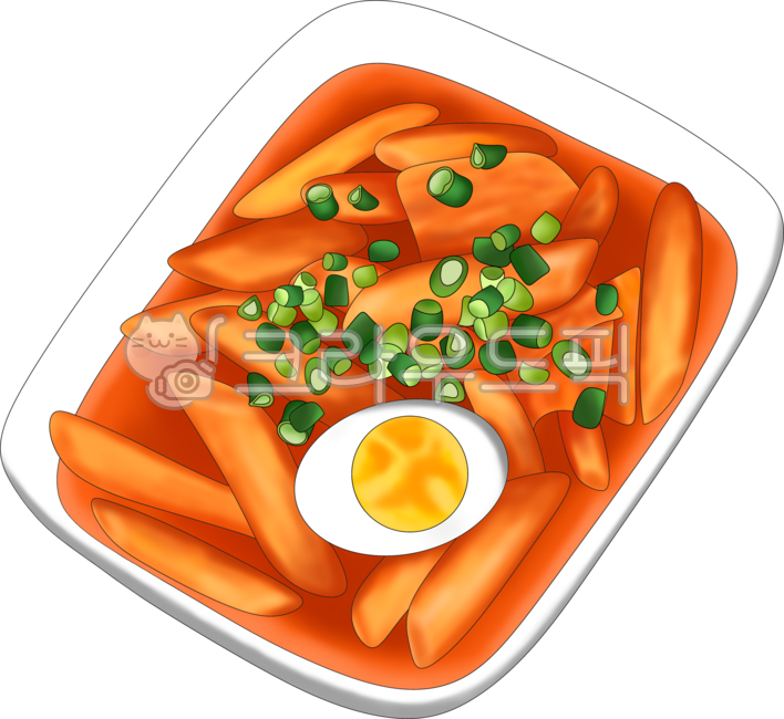 Tteokbokki,soup tteokbokki,snacks,Korean food,spicy,gochujang cuisine,Korean food illustration,spicy snacks,rice cake cuisine,food,food,representative Korean food,delicious rice cake food