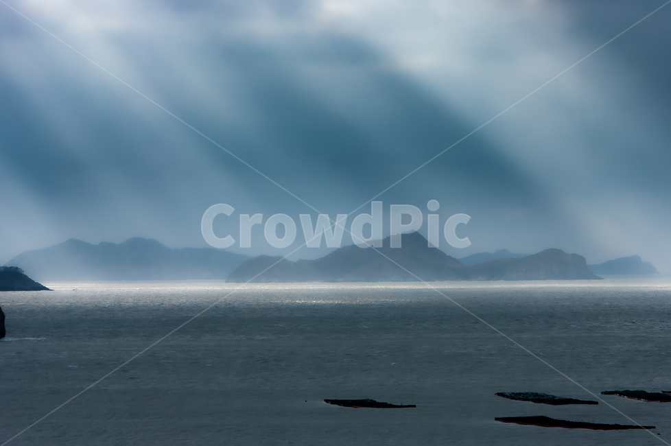 황혼,저녁,해질녁,빛내림,햇살,햇빛,바다,섬,자연,풍경,nature,landscape
