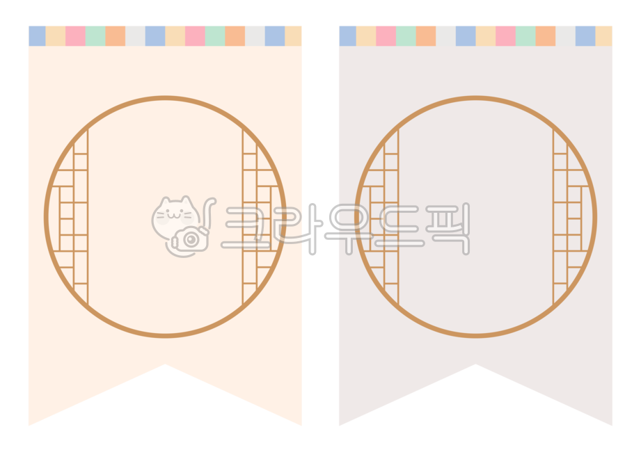 Chuseok Garland,Traditional Garland,Saekdonga Land,Lunar New Year Garland,traditional pattern,Saekdong,Garland frame,grate pattern,Garland design,Garland,tradition,circle,colored belt