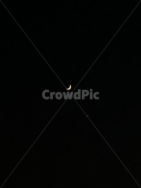 nature,자연,outdoors,옥외,moon,sky,풍경,하늘,달,초승달