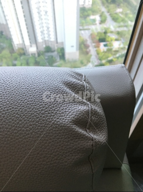 소파,공원배경,베이지색,초록색,가죽,sofa,parkbackground,beige,green,leather