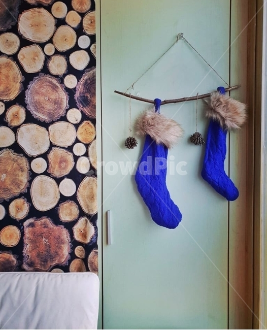 월행잉,크리스마스,크리스마스장식,양말,겨울,인테리어,나무,christmas,christmassocks,socks,wood,interior