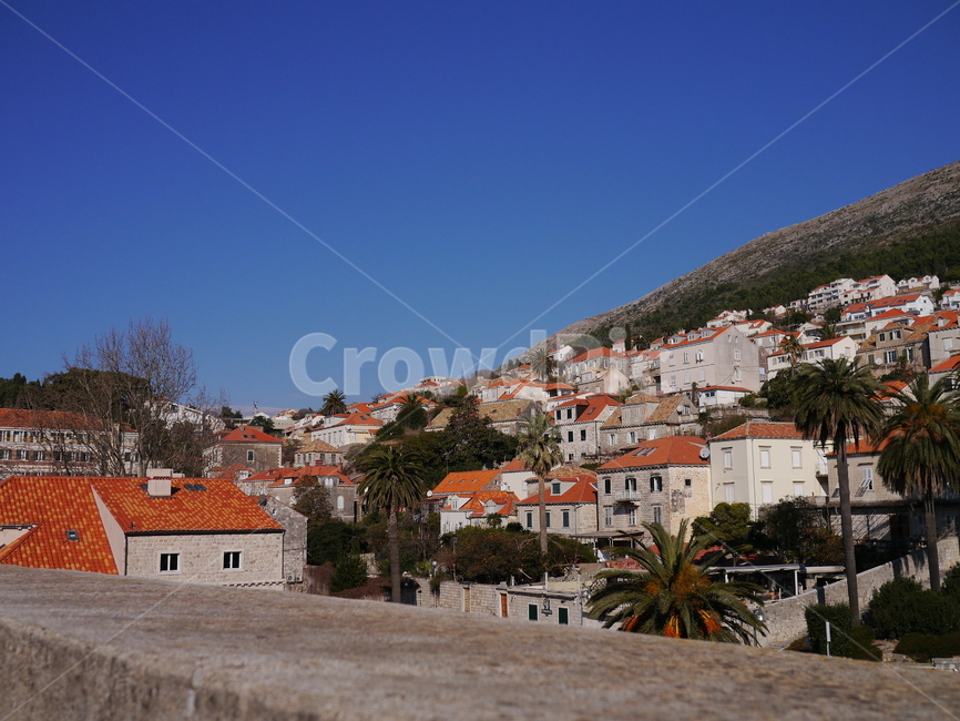 afternoon,sky,Hill,Castle wall tour,Overseas,Dubrovnik,europe,Croatia,Sunny,tower