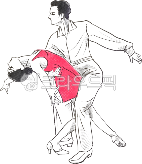 dancing, 댄스, person, 사람, 라인드로잉, 사진,이미지,일러스트,캘리그라피 - qscqsd2작가