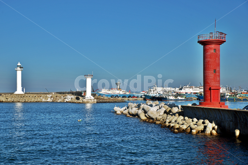 제주항,제주도,포구,등대,방파제,붉은등대,하얀등대,등대,lighthouse