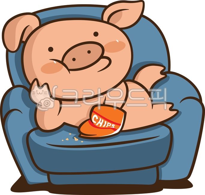 rest,sofa,tv,watching tv,watch drama,Pig story,snack,Chips,Pig drawing,pig character,watch tv,pig,animal characters,Leisure,Pig illustration,watching a movie,animal,Watch a movie,hobby