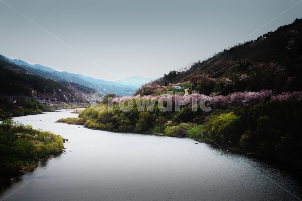 섬진강,흐린날씨,봄,흐름,물돌이,자연,풍경,nature,landscape,water,물,outdoors,옥외