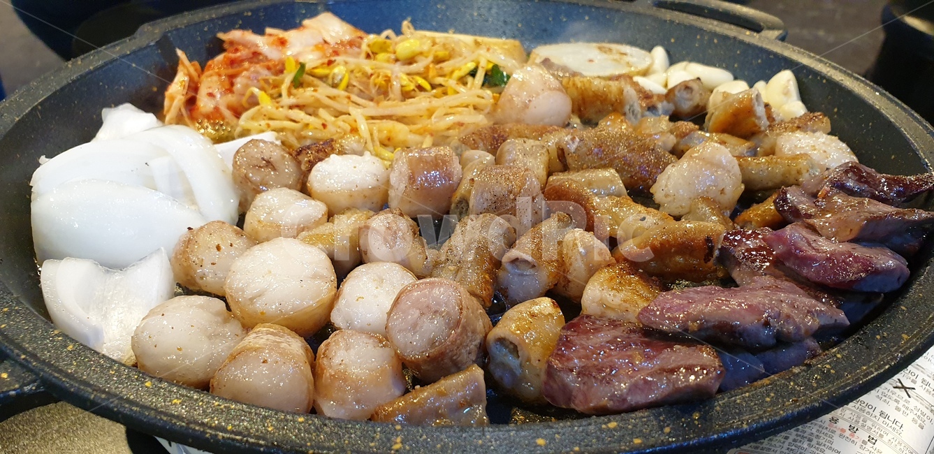 곱창,대창,염통,철판,음식사진