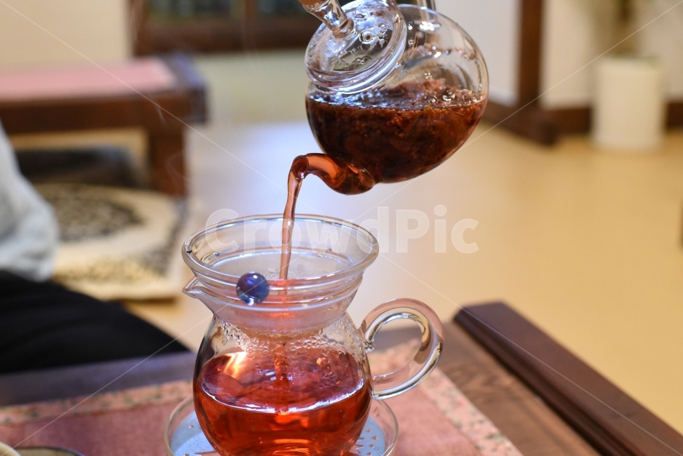 다도,차,찻잎,꽃차,주전자,찻잔,카페,찻집,한국적,음료수,drink,beverage