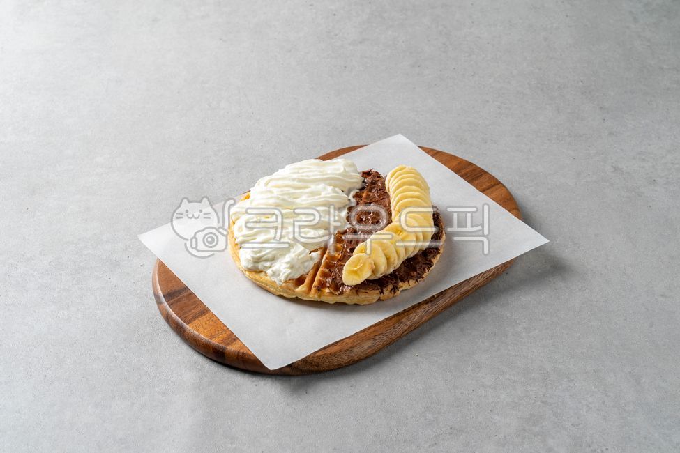 banana,waffle,snack,banana waffle,Banana Nutella Waffle,food