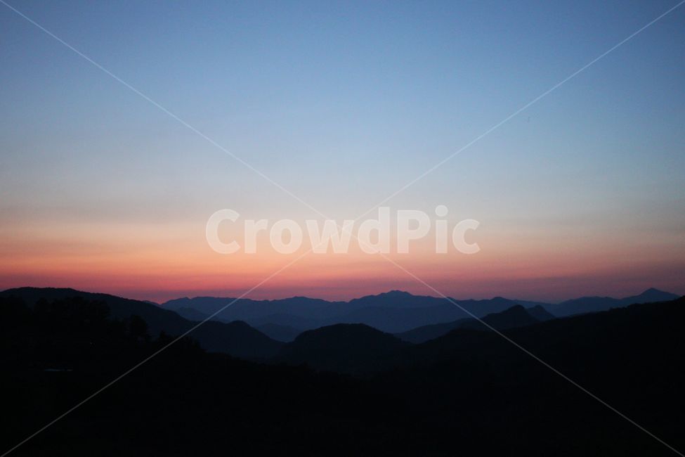 nature,자연,산맥,outdoors,mountainrange,옥외,mountain,산,노을,하늘,해질녘,자연,풍경,nature,landscape