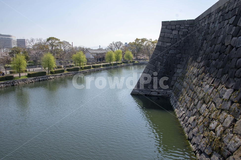 해자,오사카성,물,water,wall,벽,연못,architecture,건축물,building,건물,castle,성,요새,해자외호