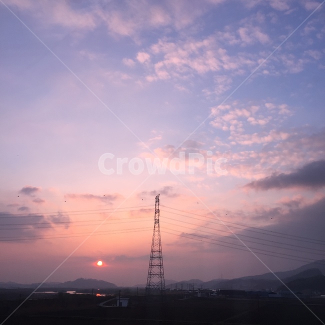 하늘,일몰,노을,노을빛,오후