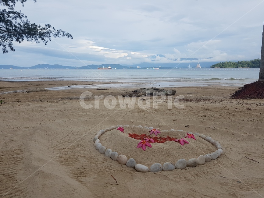해변가,해변,바닷가,바다,모래사장,하트,해변,바다,beach,sea