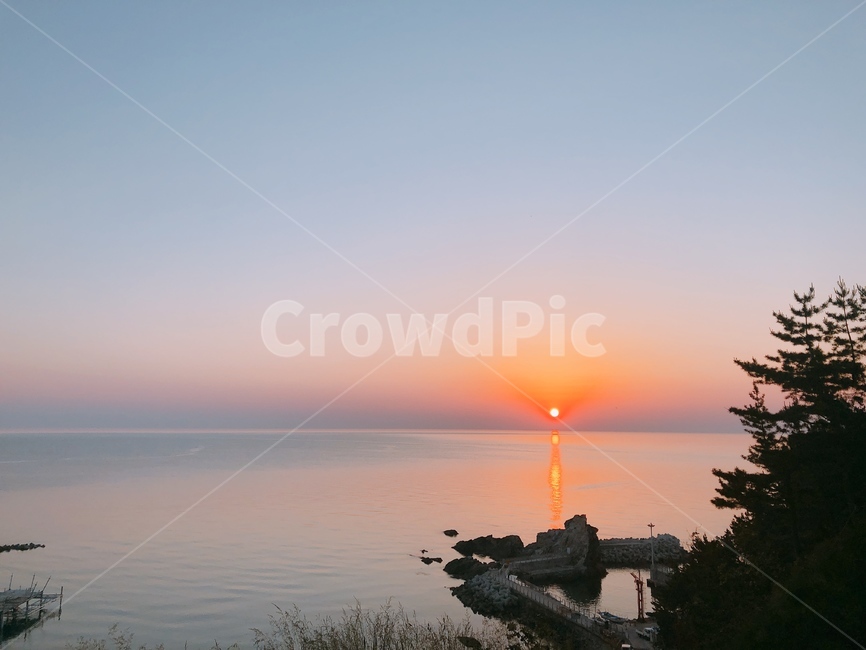 하늘,바다,일출,태양,강릉,sky,sea,sunset,sun,korea