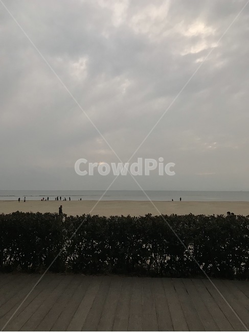 자연,바다,해변,수평선,모래,오후,저녁,해질녘,풍경,여유,한적