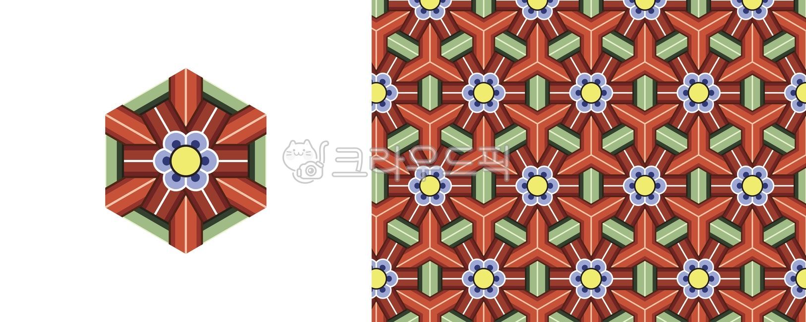 Korean traditional pattern,oriental pattern,Dancheong pattern,continuous pattern,Korean traditional dancheong,Korean pattern,hexagon pattern,traditional art,temple decoration,temple art,Korean traditional patterns,Dancheong