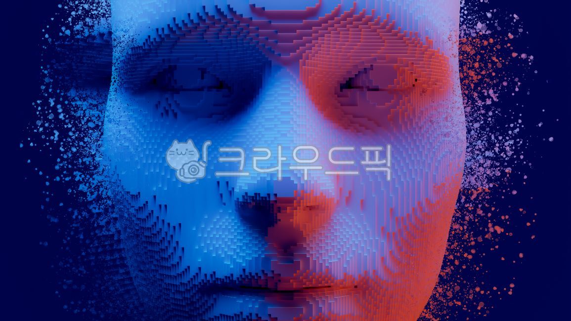 ai,인공지능,얼굴,배경,컨셉,생성형,대화형,양면성,정면,위험,해킹,규제,악용,디지털