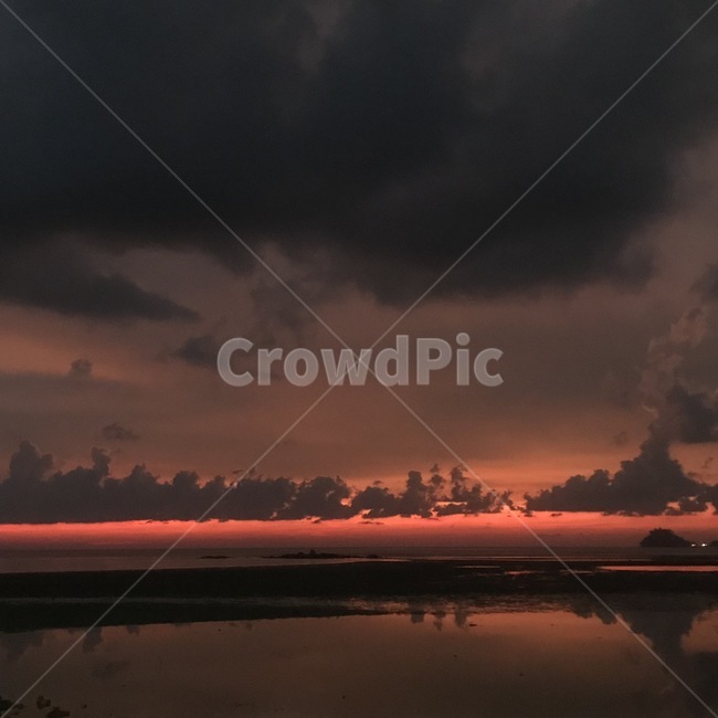 석양,노을,하늘,일몰,코타키나발루,자연,풍경,nature,landscape,weather,날씨,outdoors,옥외