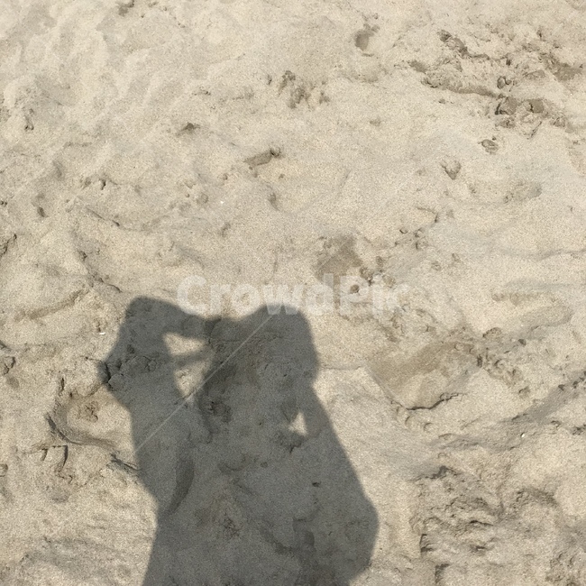 바닷가,모래사장,여자그림자,그림자,모래