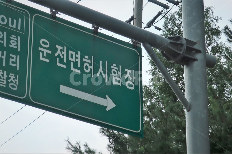 운전,면허,시험,시험장,이정표,교통,표지판,표시,안내,화살표