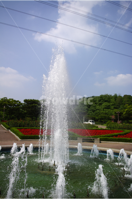 분수,공원,물,산,하늘,여름,여름,계절,summer,season,자연,풍경,nature,landscape,water,fountain