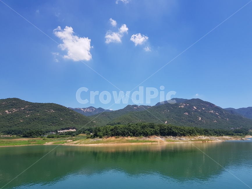 nature,자연,호수,lake,산,하늘,여름