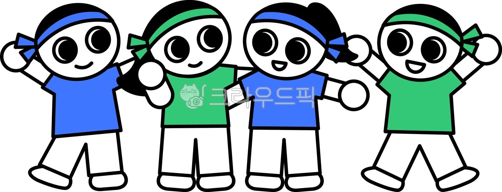Sports day,athletic meet,autumn sports day,cheering,school event,school event,blue team,white team,headband,sports day drawing,sports day illustration,sports day character,sports day children,children,physical education,kindergarten,kinder