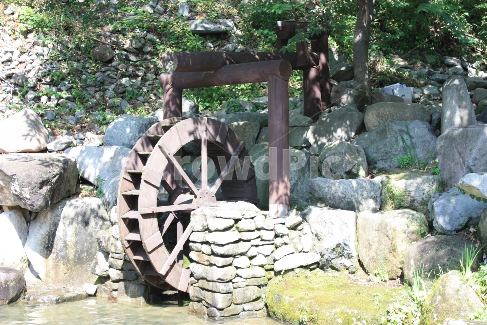 비슬산자연휴양림,물레방아,인공호수,무보정사진,물레