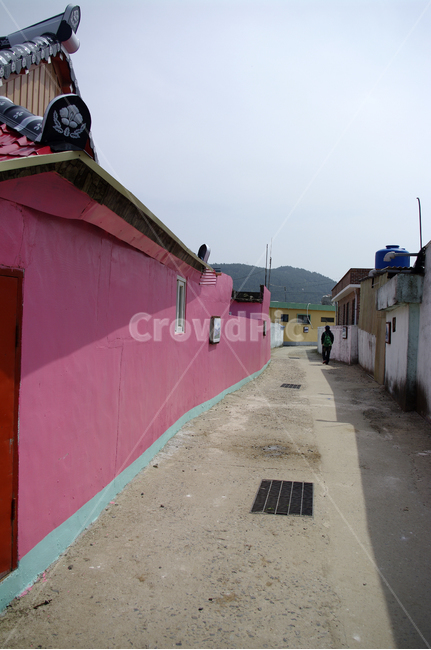 청산도,집,하늘,color,창문,골목길,alley