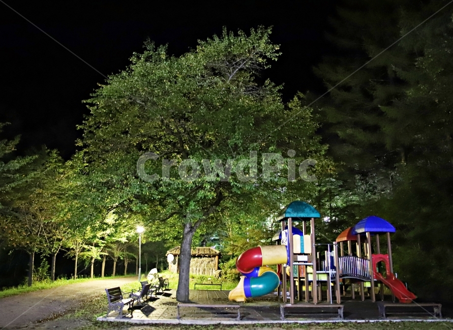 	놀이터,산책,여름,큰나무,여름밤,야경,밤,풍경,nightscape,night,landscape,놀이공원,놀이동산,놀이터,amusement park,playground,운동장,play area,놀이 공간