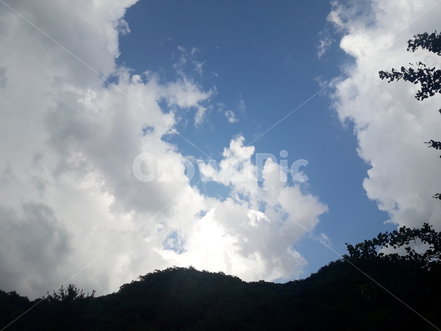 하늘,산,구름,힐링,자연