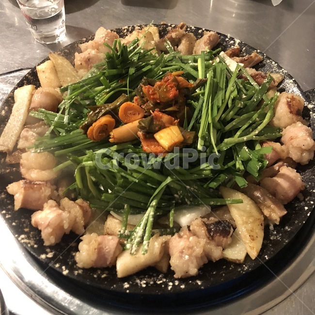 식사,음식,요리,한식,곱창,고기,막창,파,불판