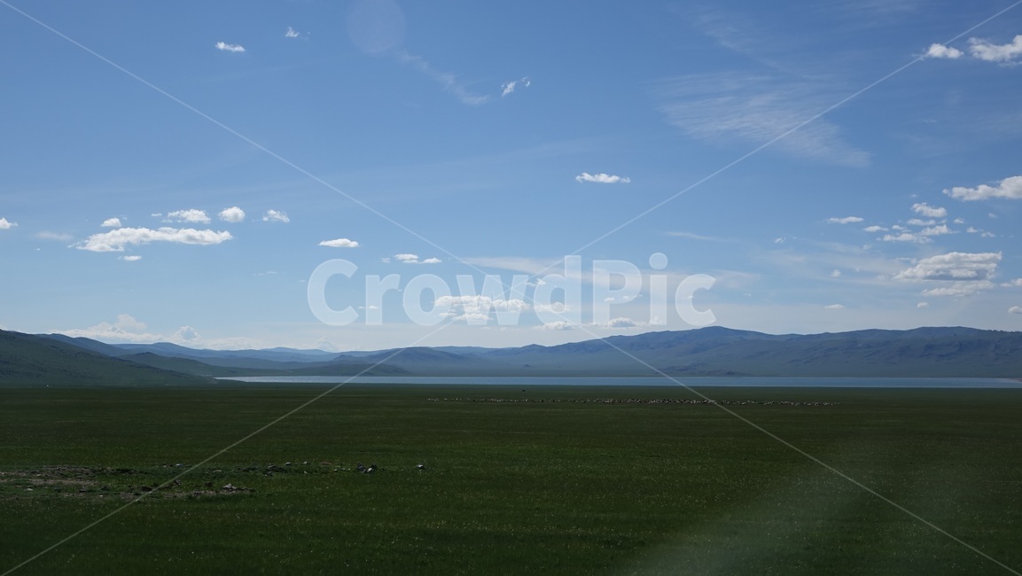 자연,blue,green,하늘,sky,벌판,초원,nature,field,몽골,지평선,수평선,몽고,MONGOLIA
