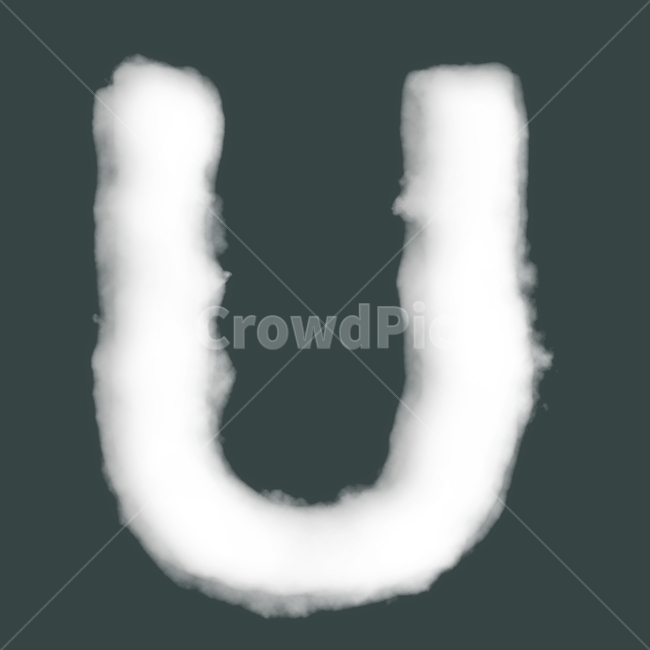 구름,타이포그래피,알파벳,영문,cloud,u,그래픽,일러스트레이션,graphic,illustration