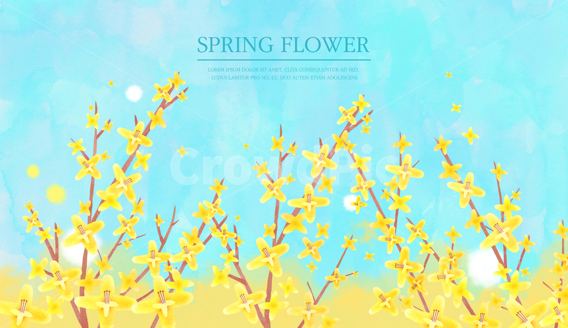 개나리,꽃,개나리꽃,봄,감성,배너,봄,계절,spring,season,식물,자연,plants,nature,꽃,flower,그래픽,일러스트레이션,graphic,illustration,paper,종이
