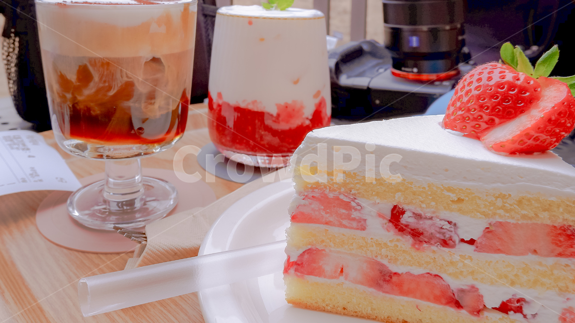 딸기케잌,딸기케이크,티타임,삼단케잌,딸기스무디,디저트,간식,후식,dessert,snack