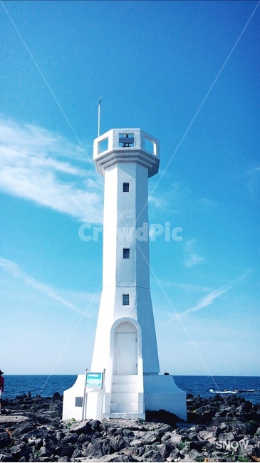 제주도,우도,등대,바닷가,하늘