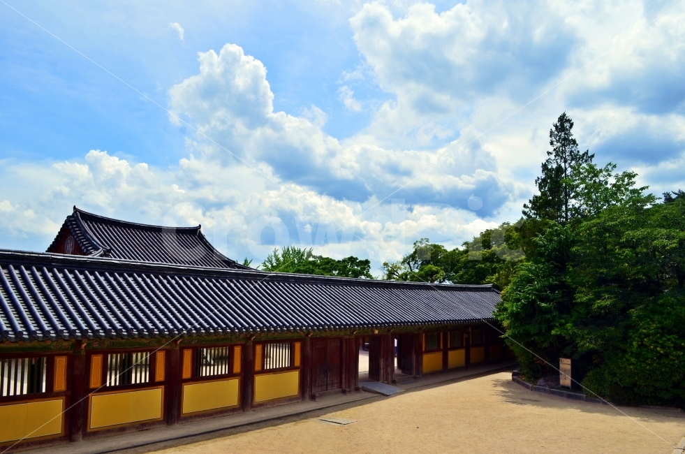 한옥,불국사,구름,하늘,자연,nature,나무,푸르른,푸른,기와,뭉게구름,랜드마크,landmark,tourist attraction,한국전통,한국문화,korean traditional,korean culture,종교,신앙,religion,belief,faith