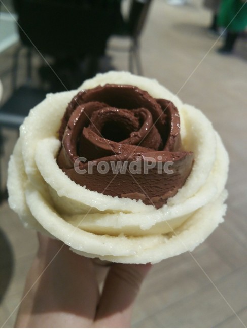 꽃,아이스크림,flower,icecream,초콜릿