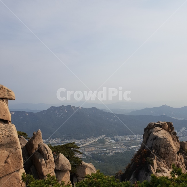 북한산국립공원,도봉산,낙엽,가을풍경,나무,바위