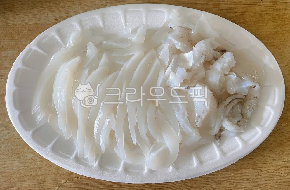 갑오징어회,오징어회,갑오징어,오징어,회,날음식,음식,식사,식재료,일회용접시,포장,food,cook,meal