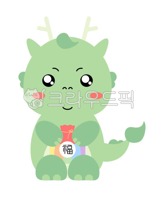 lucky bag,Blue Dragon Lucky Bag,Be willing,dragon character,dragon,Yongbok pocket,Year of the Blue Dragon,blue dragon,new year