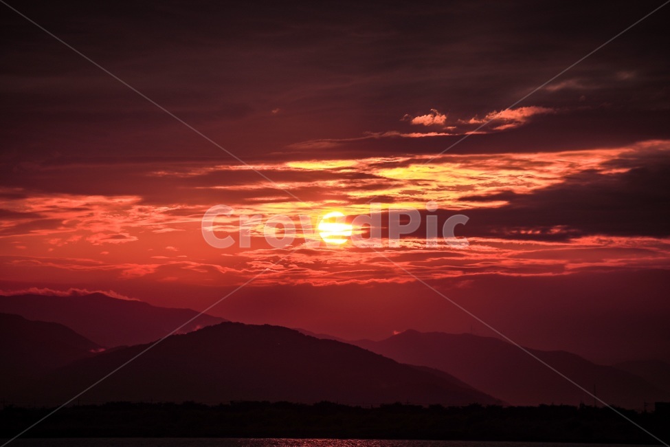 일몰,sunset,사상,삼락공원,해질녘