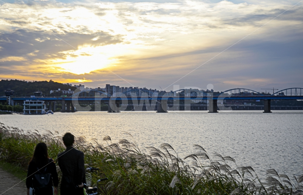 노을,가을,한강,반포서래섬,하늘,도시,풍경,city,landscape,한국도시풍경,한국도시경관,korea cityscape,사람,인물,인간,human,person,연인,커플,사랑,lover,couple,grass,잔디,plant,식물